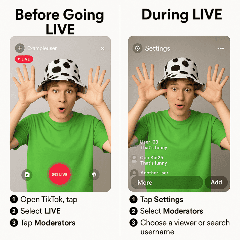 Moderator Setup Reminder: