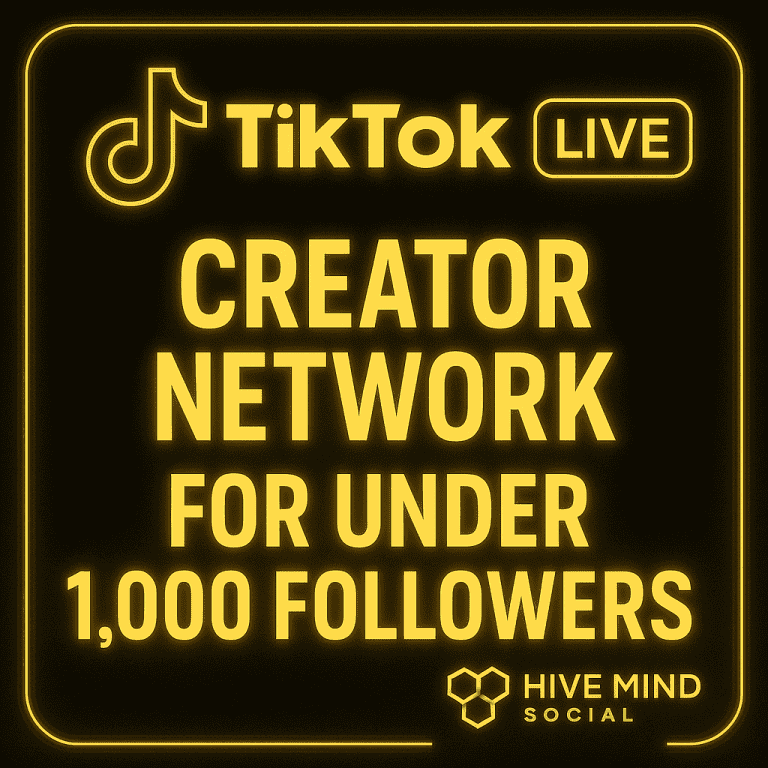 TikTok LIVE Creator Network for Under 1,000 Followers: Join and Go LIVE