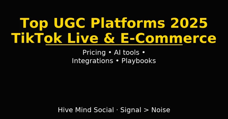 Top UGC Platforms for TikTok Live Creators and U.S. Brands in 2025